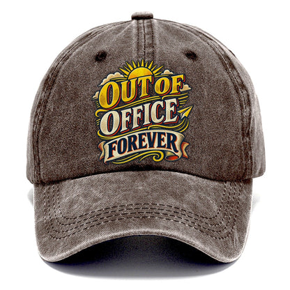 Out Of Office Forever Retired Living Classic Cap – Brown