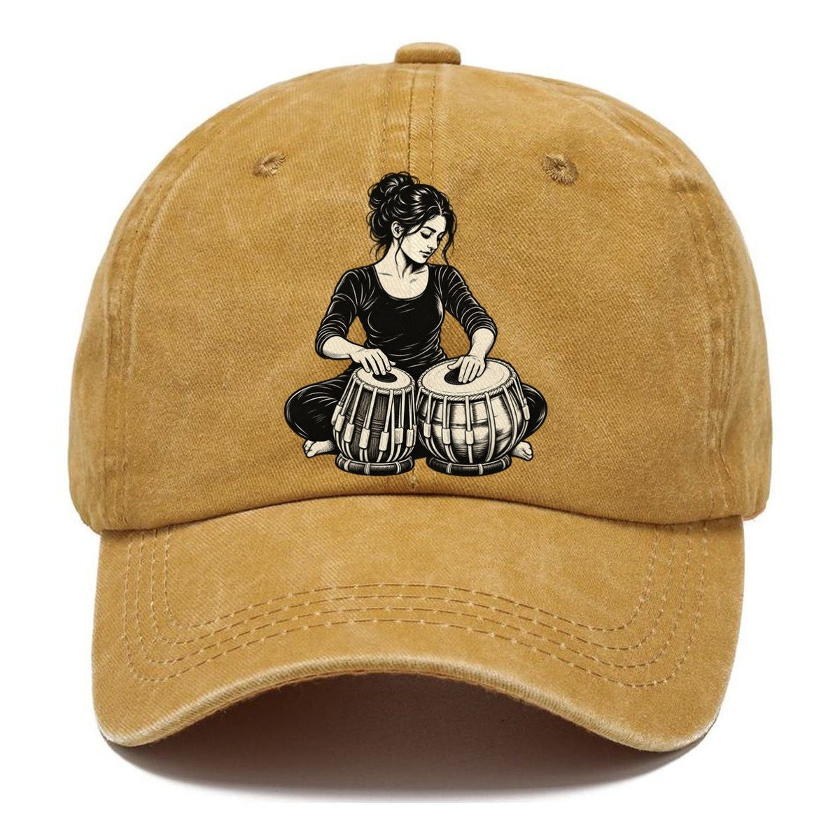 Tabla Player Paired Drum Phrase Global Music Ink Figures Classic Cap – Golden Harvest