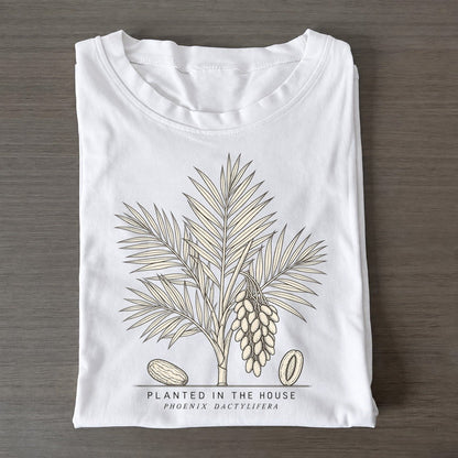 Planted In The House Olive Line Classic T-shirt – White