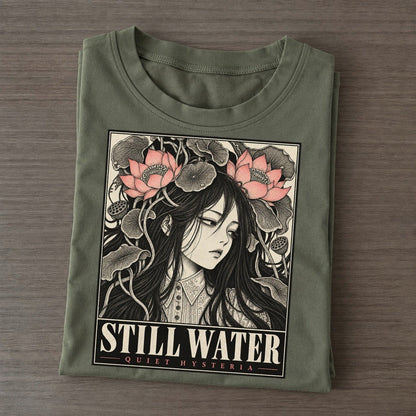 Still Water Quiet Hysteria Classic T-shirt – Army Green