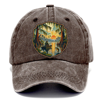 Bayou Cypress Still Water Fishing Club Classic Cap – Brown