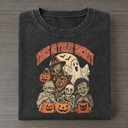 Trick Or Treat Society Ghoul Mixer Vintage T-shirt – Black