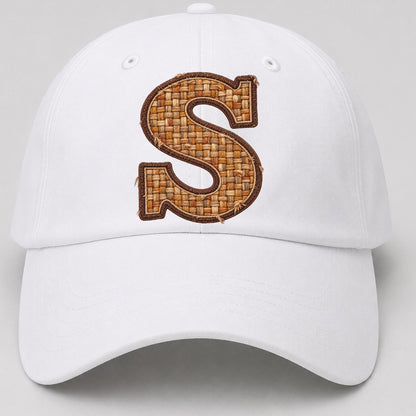 Woven Tweed S Monogram Baseball Cap – White
