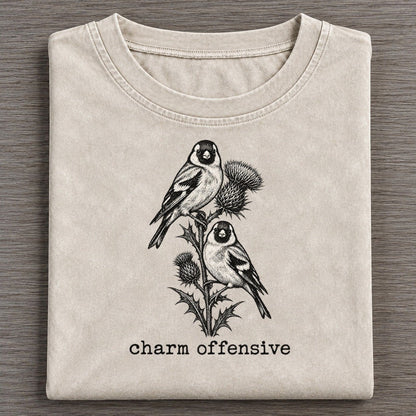 Charm Offensive Collective Nouns Vintage T-shirt – Off White