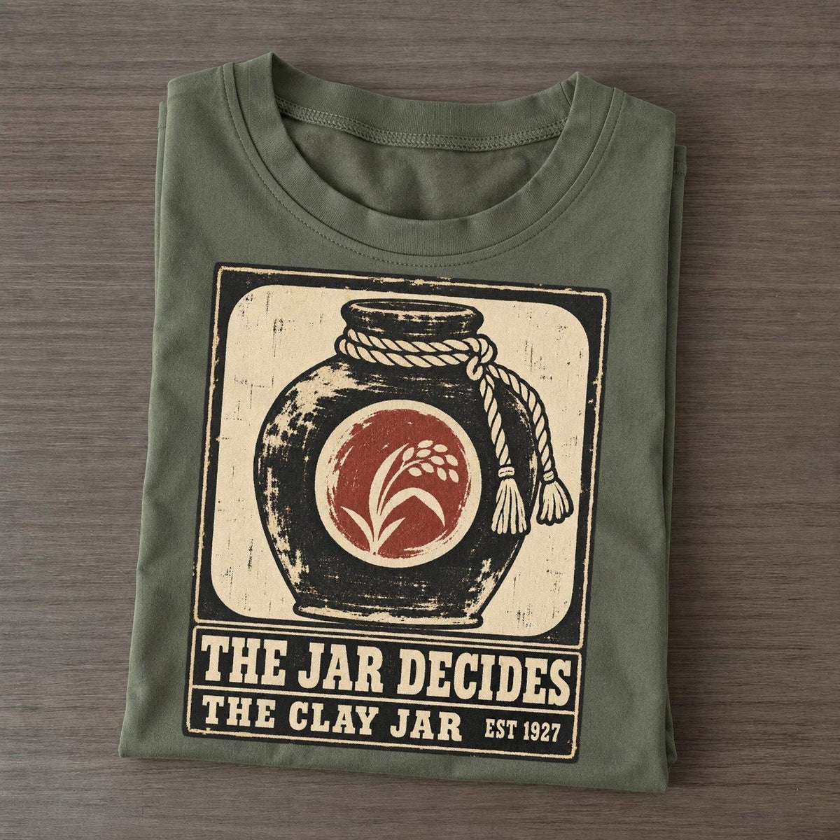 Clay Jar Bar Izakaya Rules Classic T-shirt – Army Green