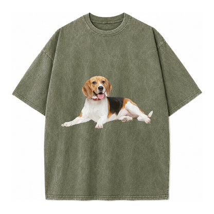 Beagle Vintage T-shirt – Army Green