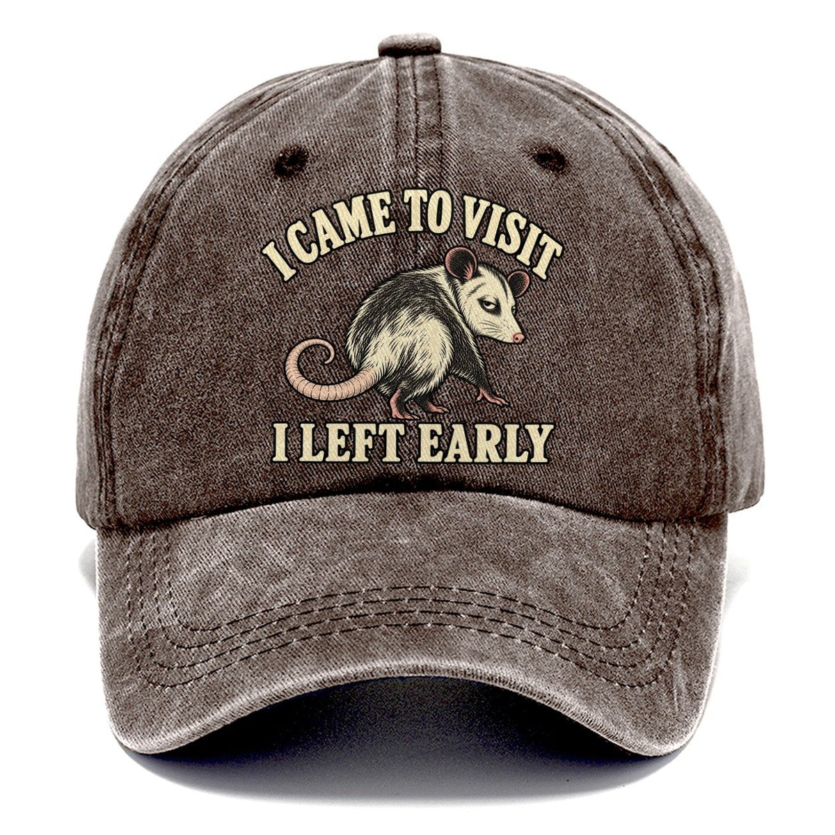 Opossum Quiet Exit Everyday Originals Classic Cap – Brown