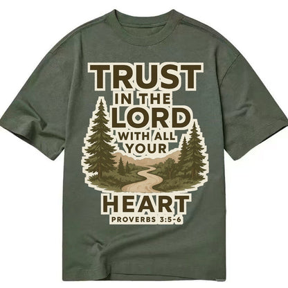 Proverbs 35 6 Path Classic T-shirt – Army Green