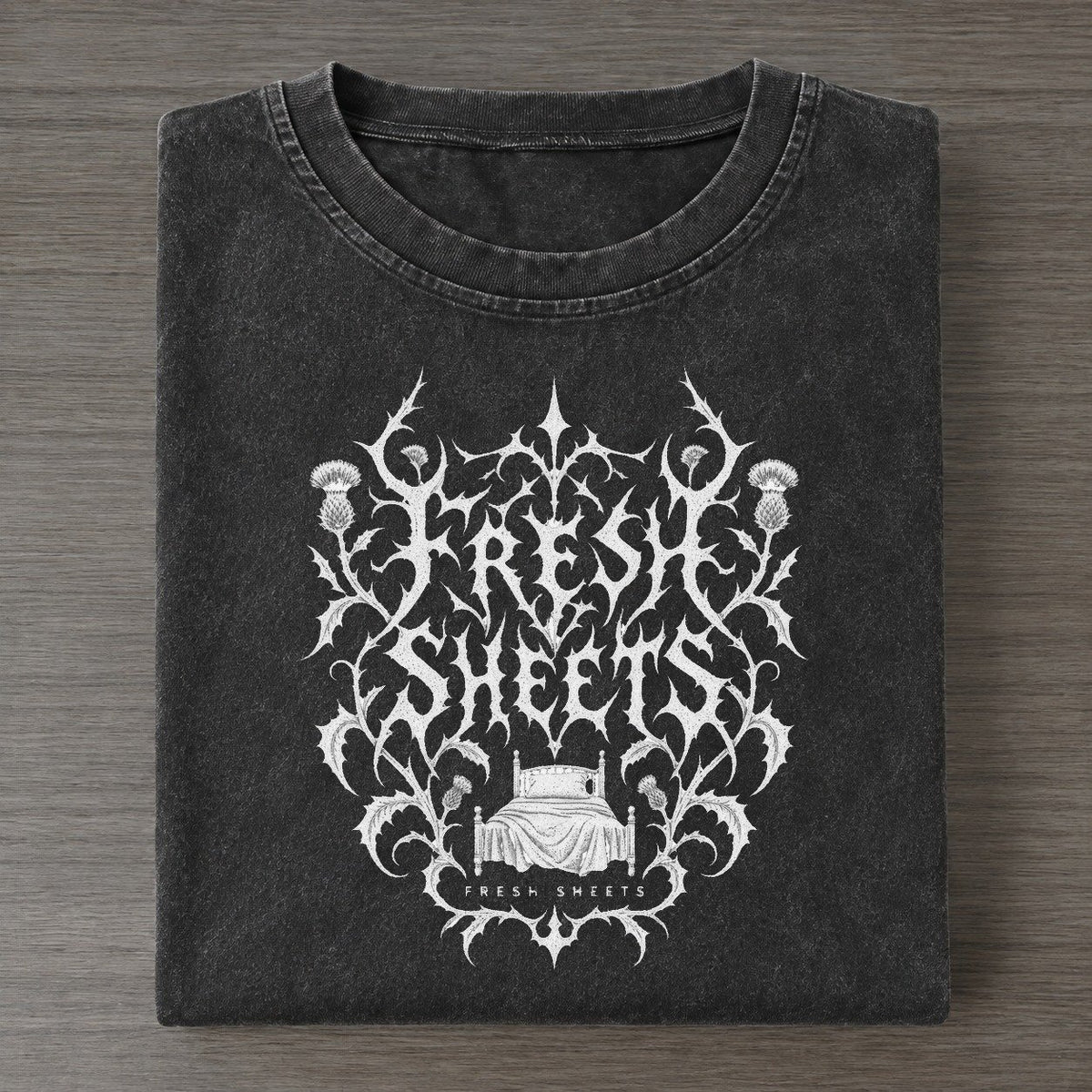Fresh Sheets Unreadable Feelings Vintage T-shirt – Black