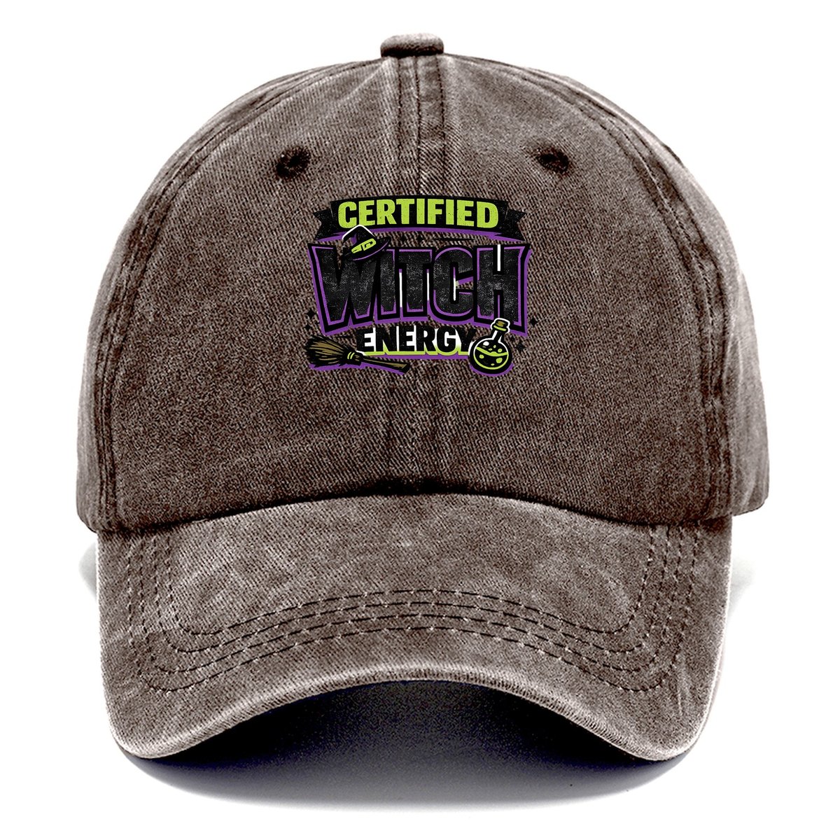 Certified Witch Energy Classic Cap – Brown