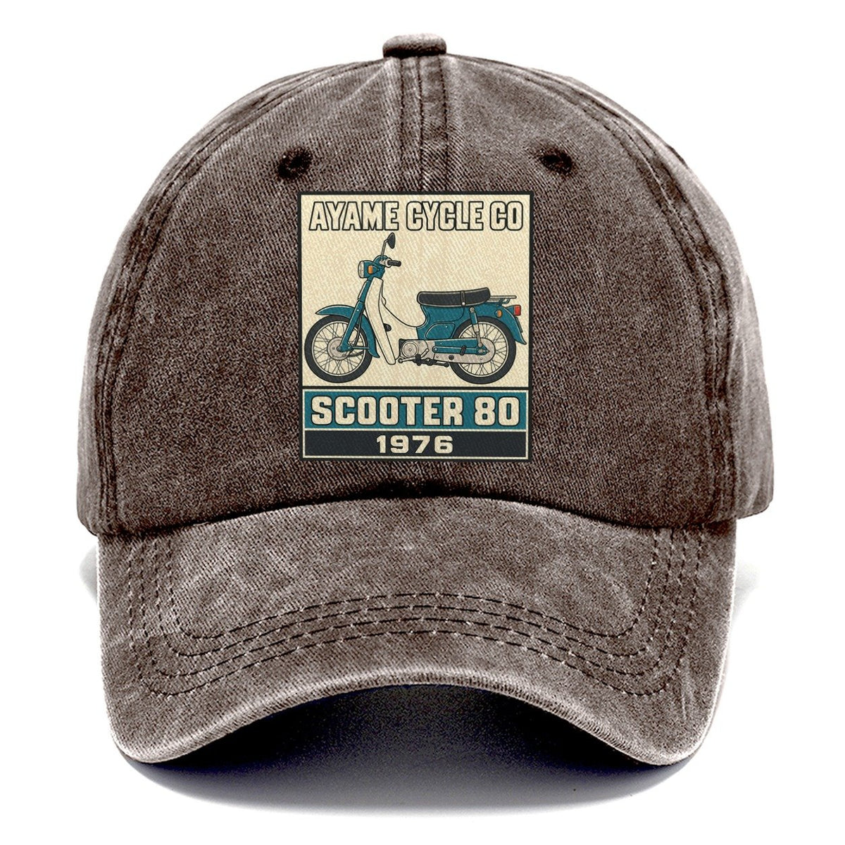 Ayame Scooter 80 Showa Speed Plates Classic Cap – Brown