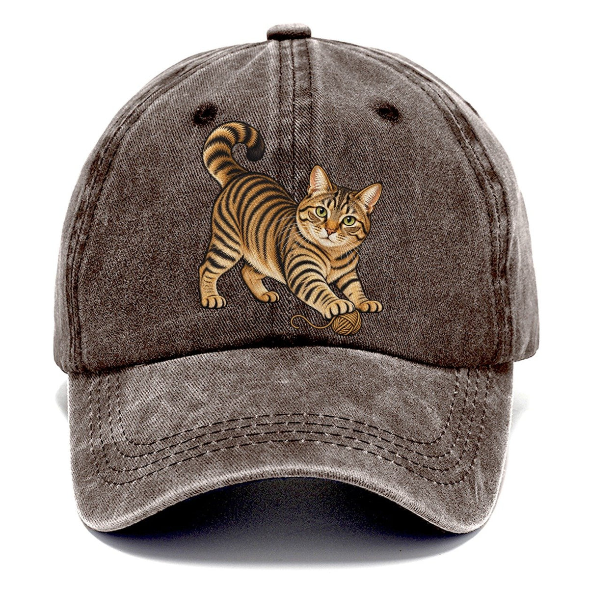 Kindred Chinese Li Hua Standing Three Quarter Rare Cat Breeds Classic Cap – Brown