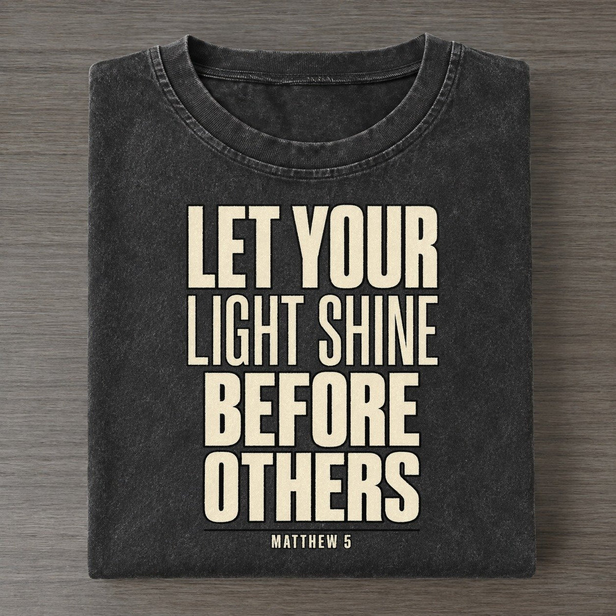 Let Your Light Shine Plain Gospel Vintage T-shirt – Black