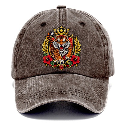 Malaysia Heraldic Crest Country Logos Classic Cap – Brown