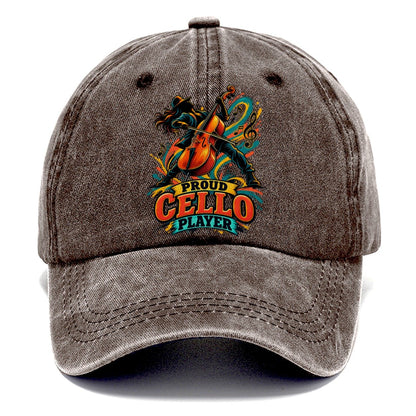 Proud Cello Player Music Instruments Classic Cap – Brown