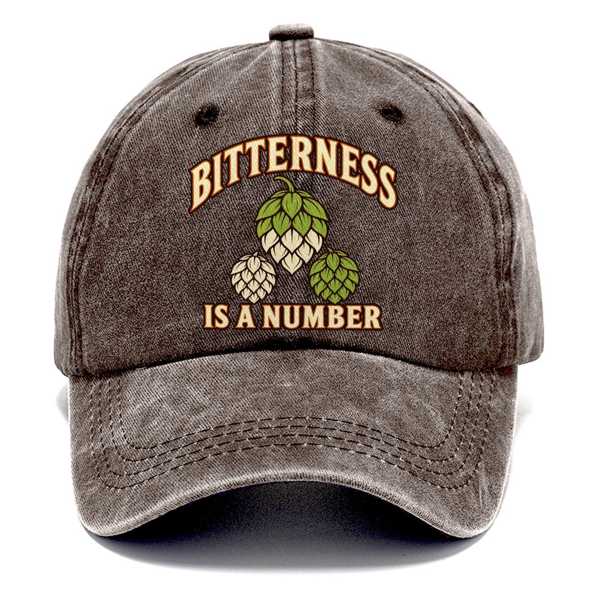 Bitterness Is A Number Homebrewing Classic Cap – Brown