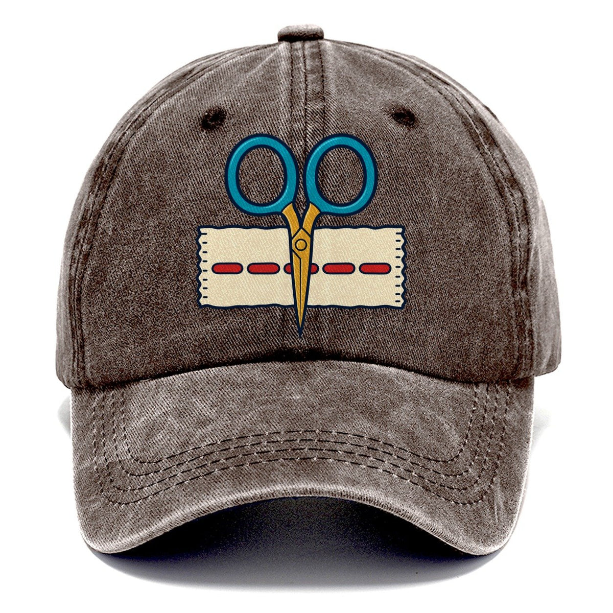Scissors Study And Needlework Classic Cap – Brown