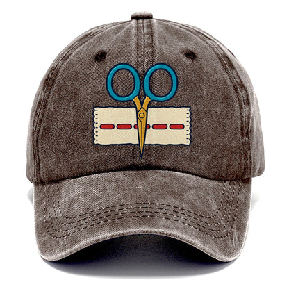 Scissors Study And Needlework Classic Cap – Brown