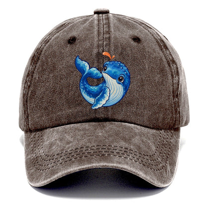 Humpback Whale Tail Curl Sea Sprite Classic Cap – Brown