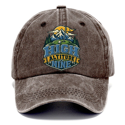 High Altitude Nine Golf Life Classic Cap – Brown