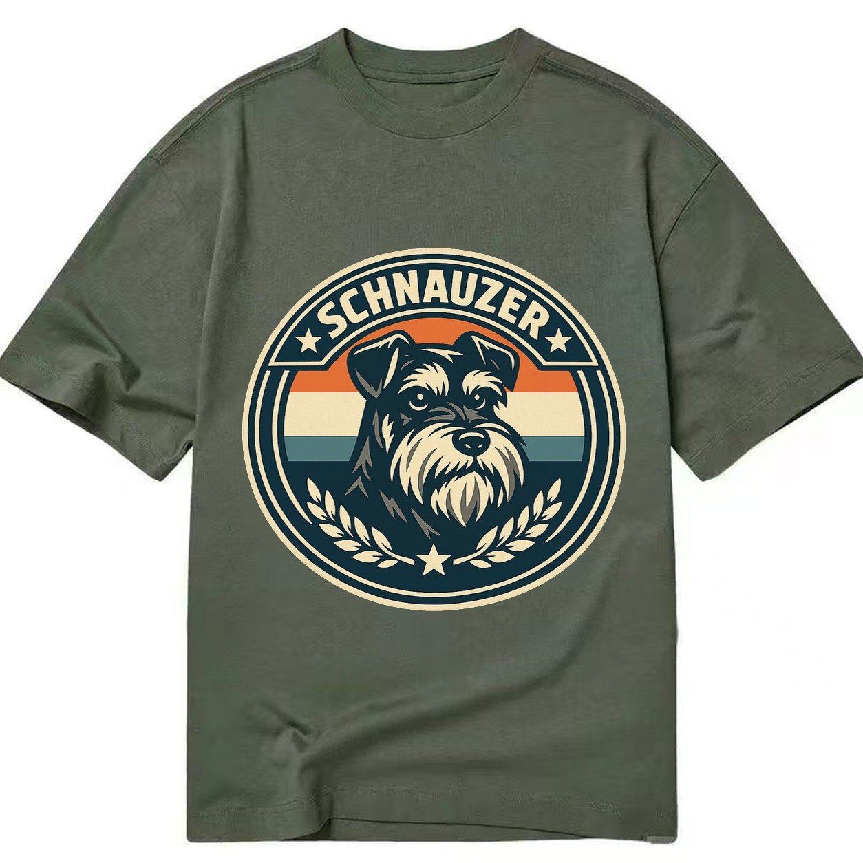 Noble Schnauzer Emblem 00e2f7ecb7d9 1770539386634 Classic T-shirt – Army Green