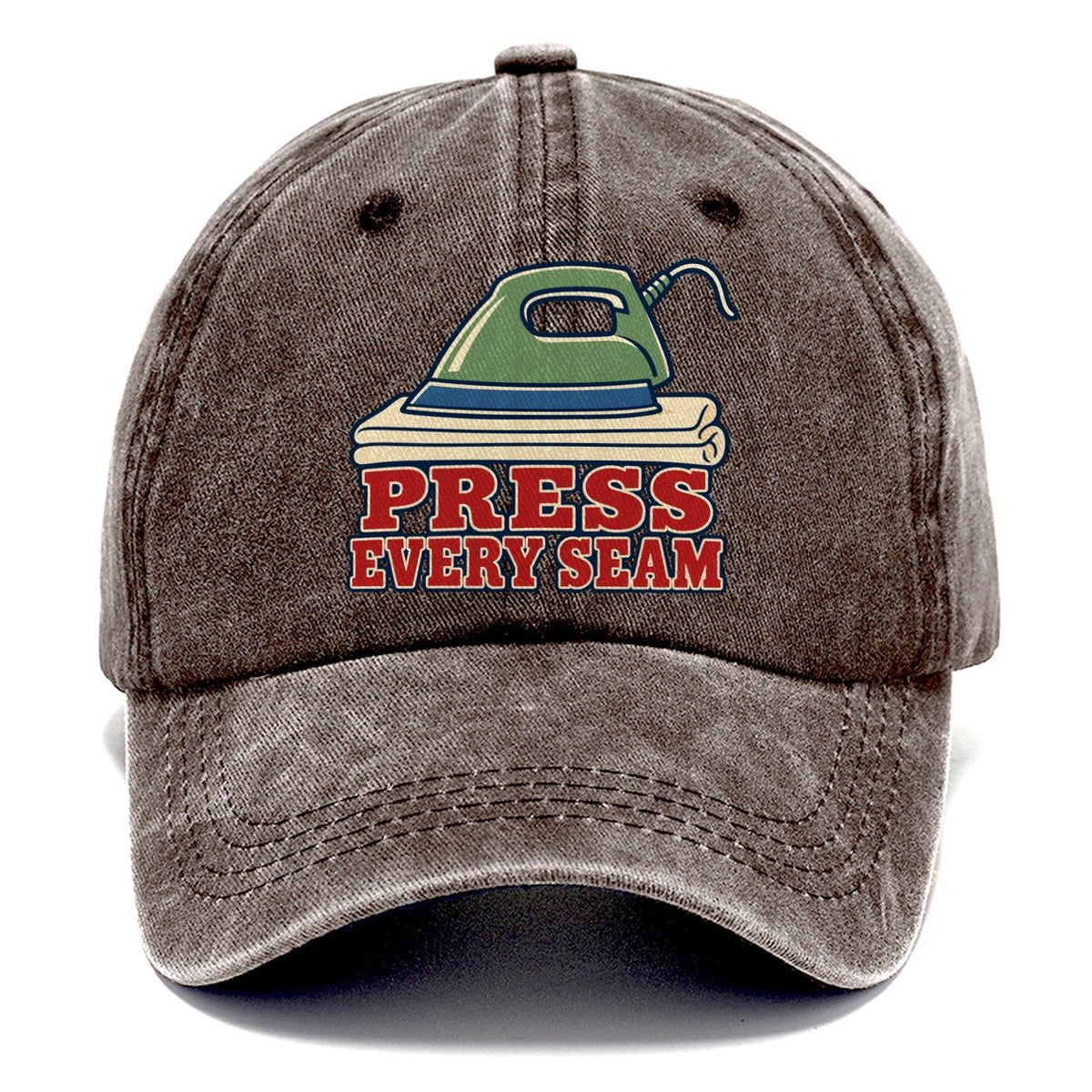 Press Every Seam Sewing And Quilting Classic Cap – Brown