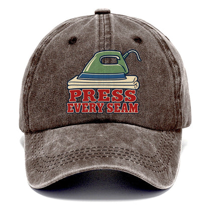 Press Every Seam Sewing And Quilting Classic Cap – Brown