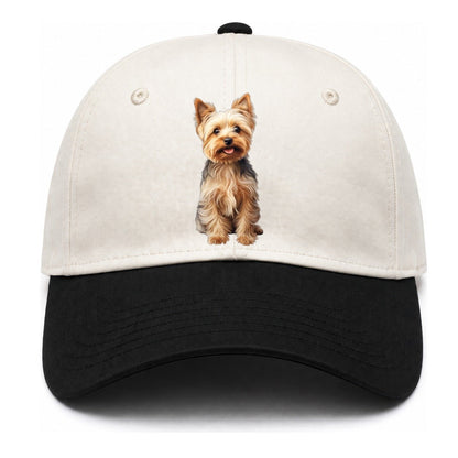 Yorkshire Terrier Dog Two Tone Cap – Black