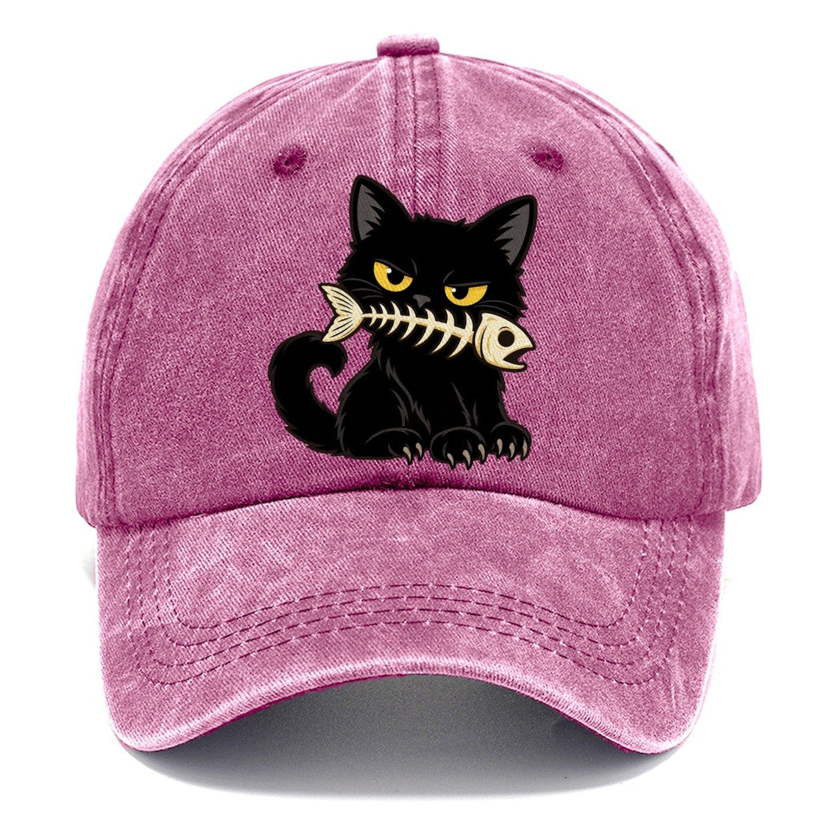 Black Cat Fish Bone Fan Favorites Classic Cap – Dusty Rose