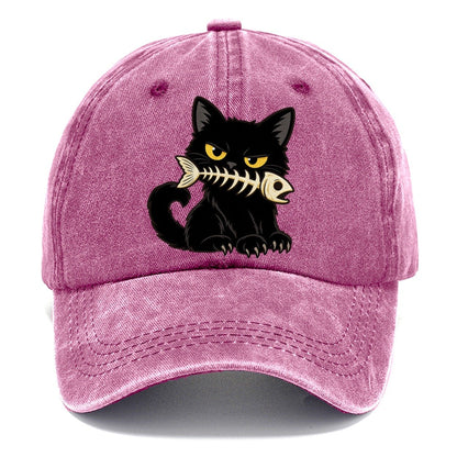 Black Cat Fish Bone Fan Favorites Classic Cap – Dusty Rose