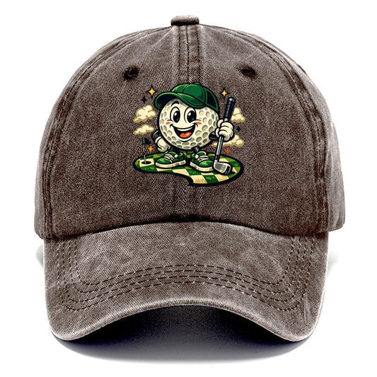 Green Fairway Mascot Classic Cap – Brown