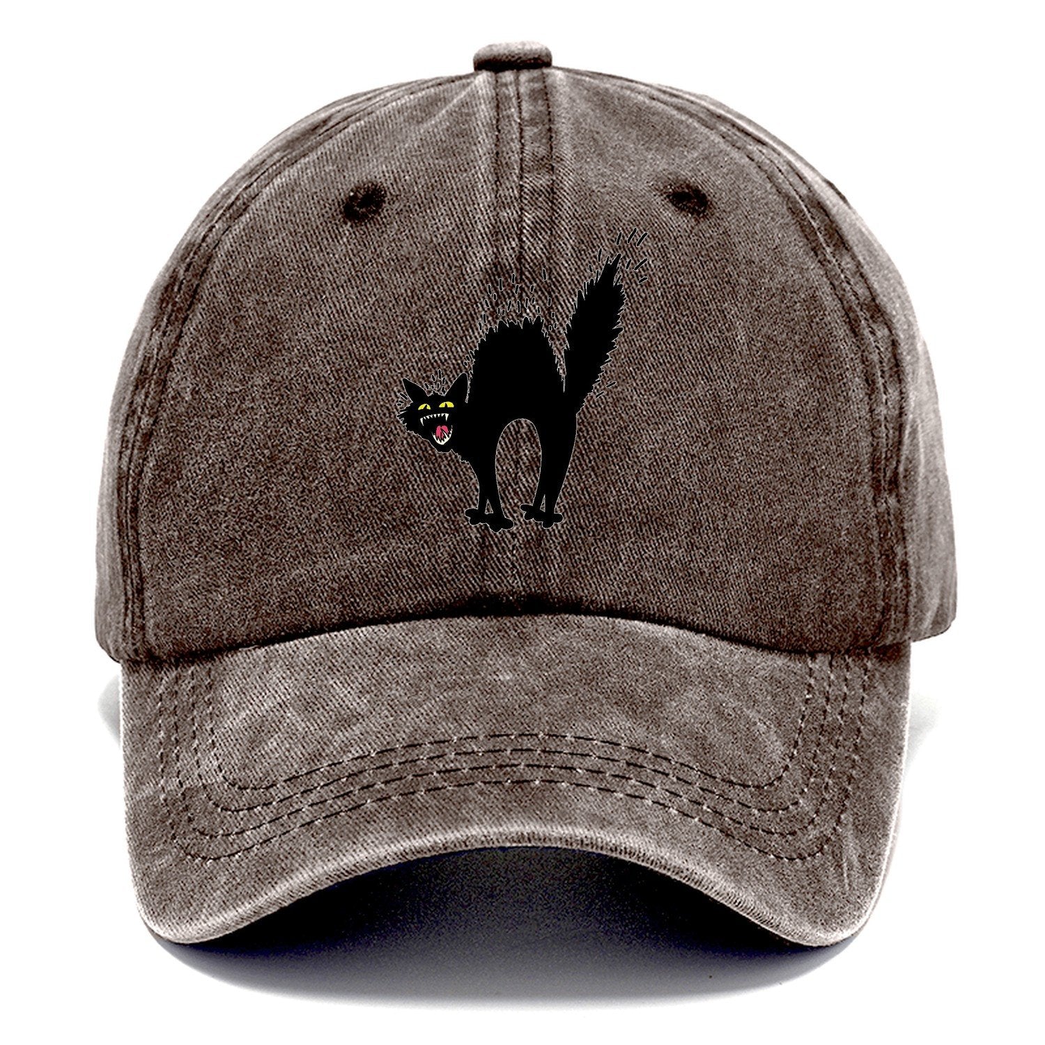 Black Cat Hiss Classic Cap – Brown