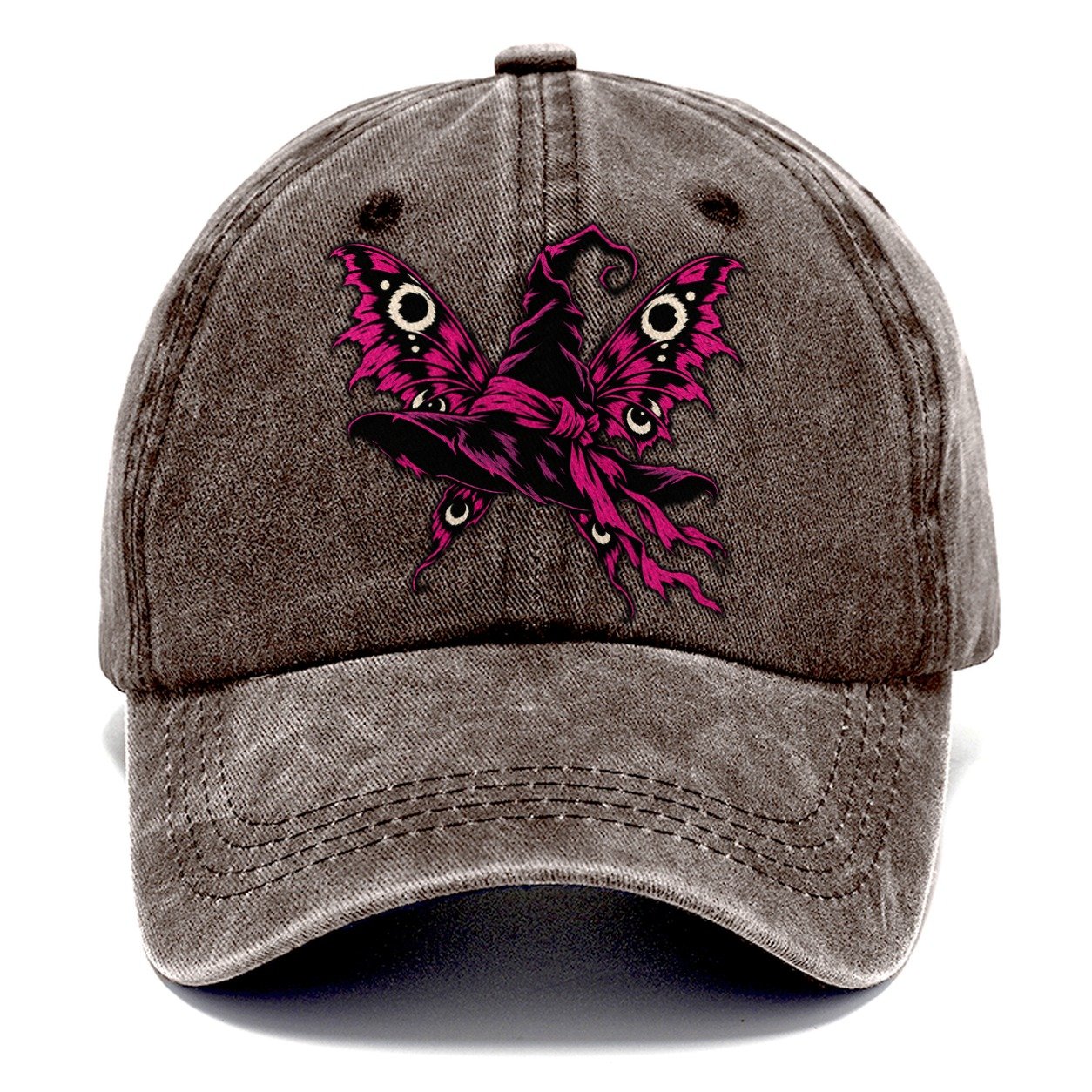 Moth Winged Witch Hat Witch Magic Classic Cap – Brown