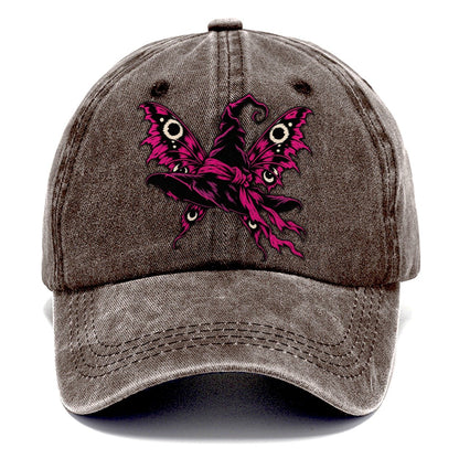 Moth Winged Witch Hat Witch Magic Classic Cap – Brown