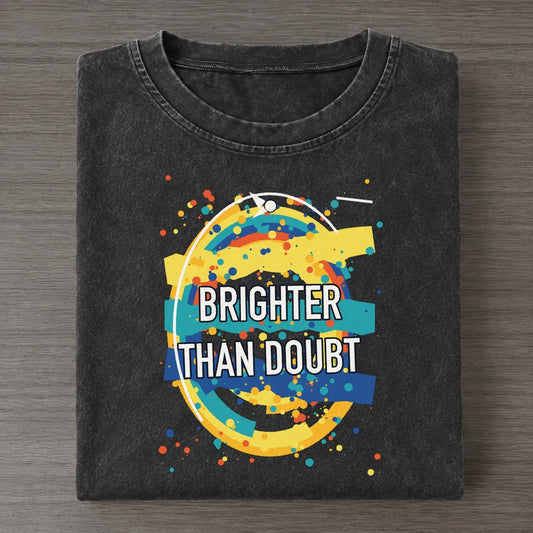 Brighter Than Doubt Colorburst Uplift Vintage T-shirt – Black