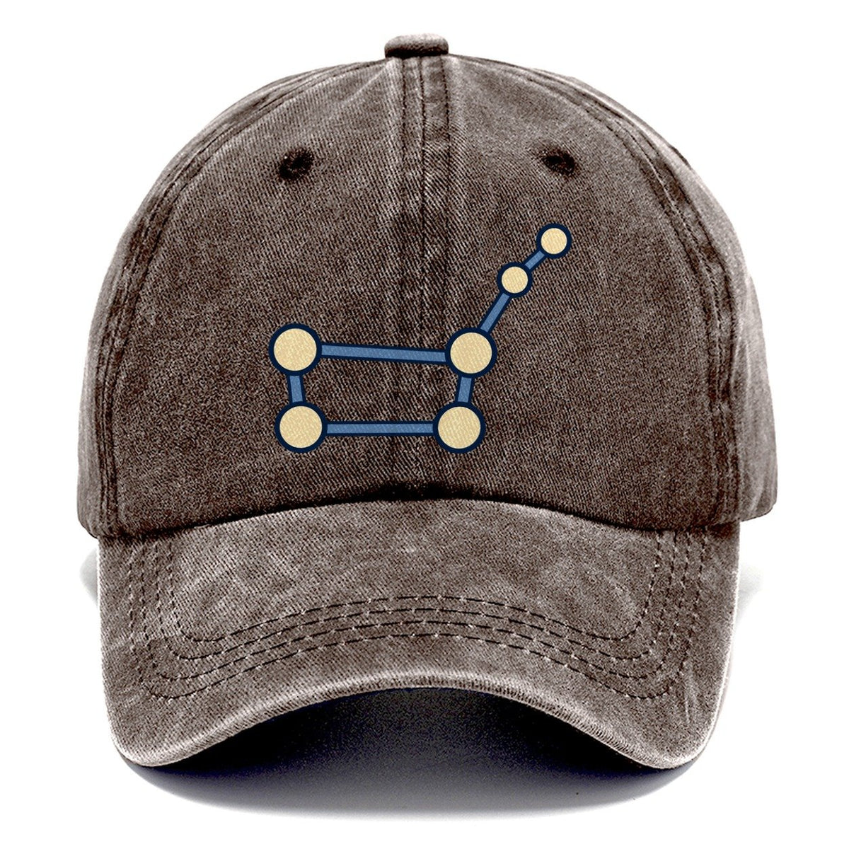 Seven Node Northern Figure Astronomy And Stargazing Classic Cap – Brown