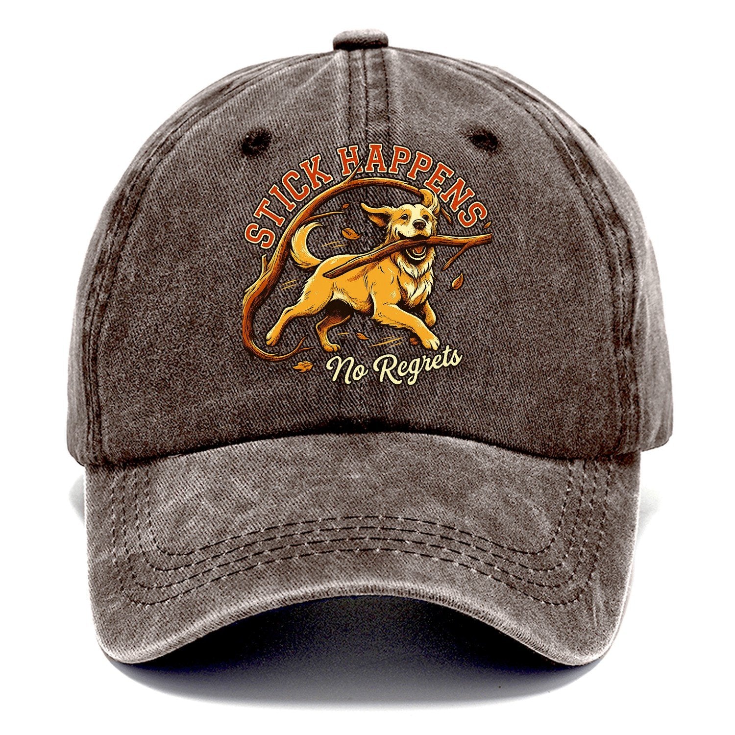 No Regrets Classic Cap – Brown
