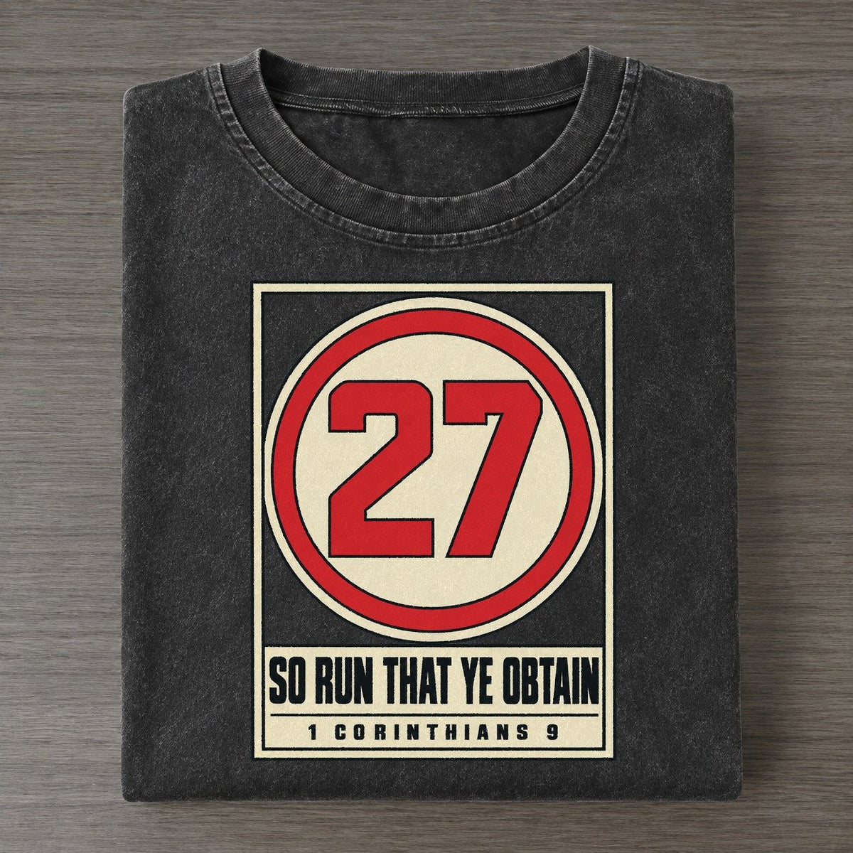 So Run That Ye Obtain Pit Board Parables Vintage T-shirt – Black