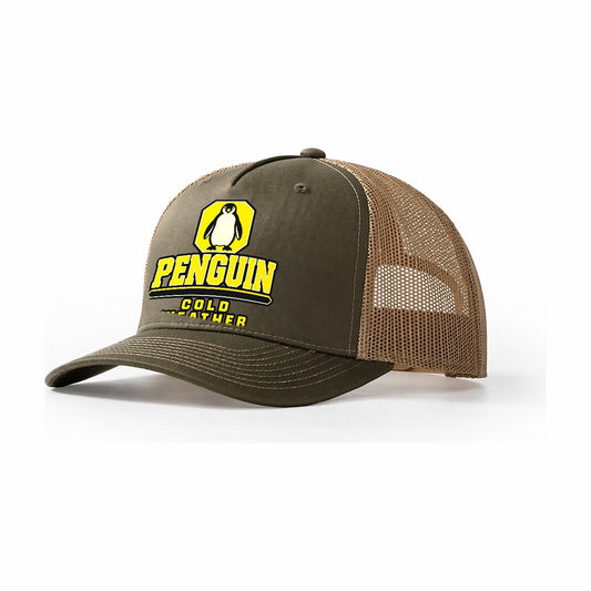 Penguin Cold Weather Heavy Duty Trucker Hat – Olive Khaki