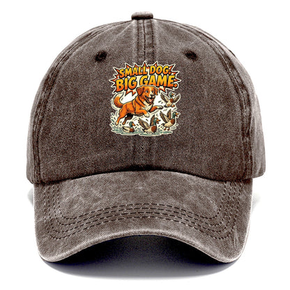 Small Dog Big Game Classic Cap – Brown