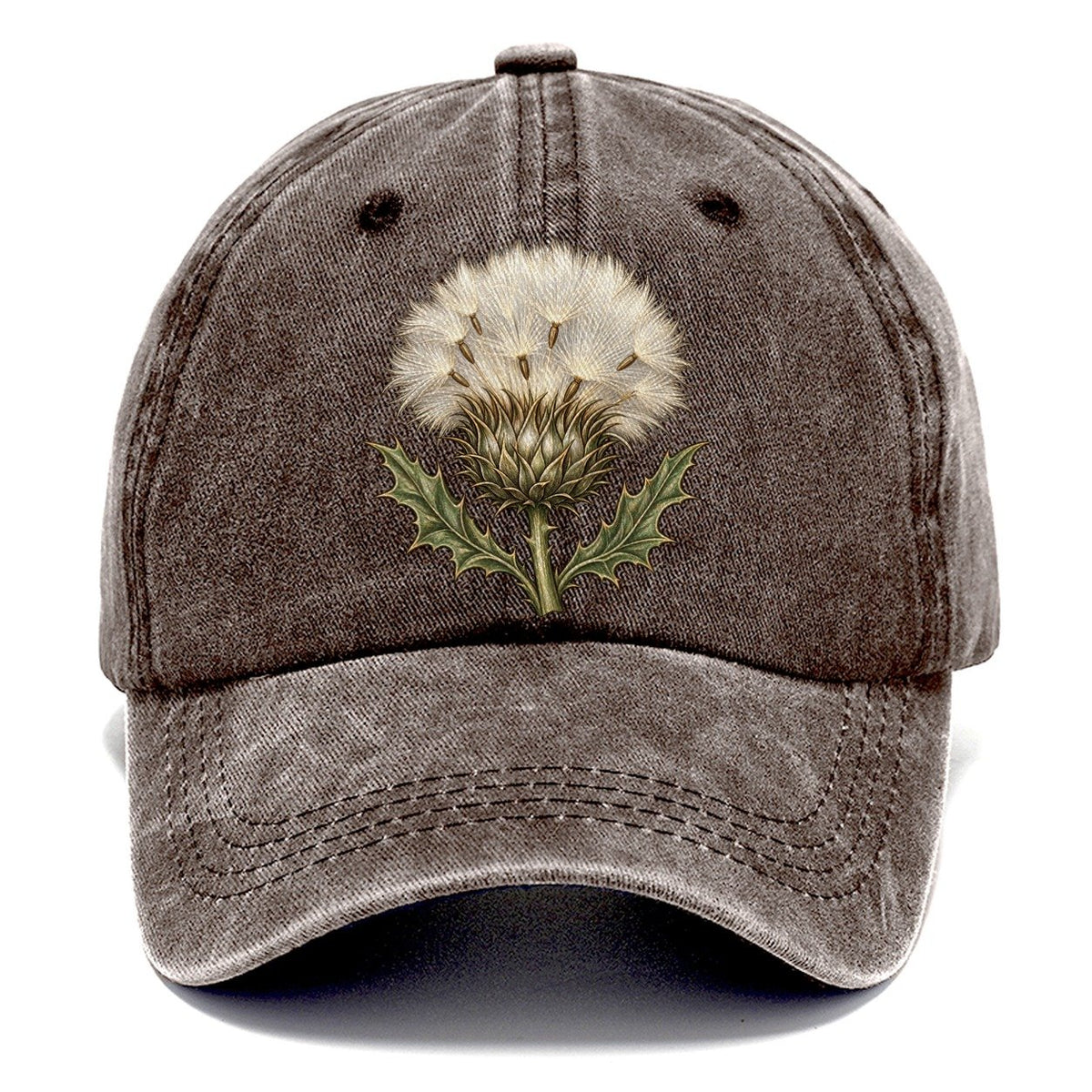 Thistle Silvery Seedhead Pastimes Companions Classic Cap – Brown