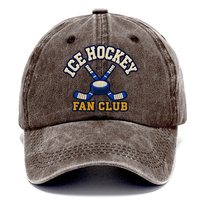 Ice Hockey Fan Club Classic Cap – Brown
