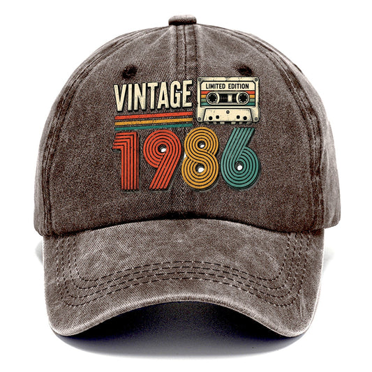 Vintage 1986 Limited Edition Classic Cap – Brown