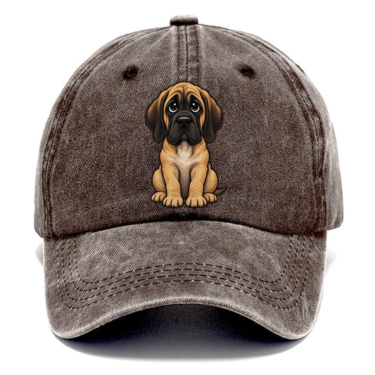 English Mastiff Sitting Sweetheart Classic Cap – Brown