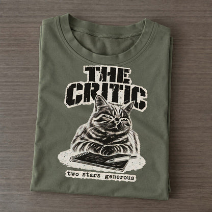 Critic Alley Cat Records Classic T-shirt – Army Green