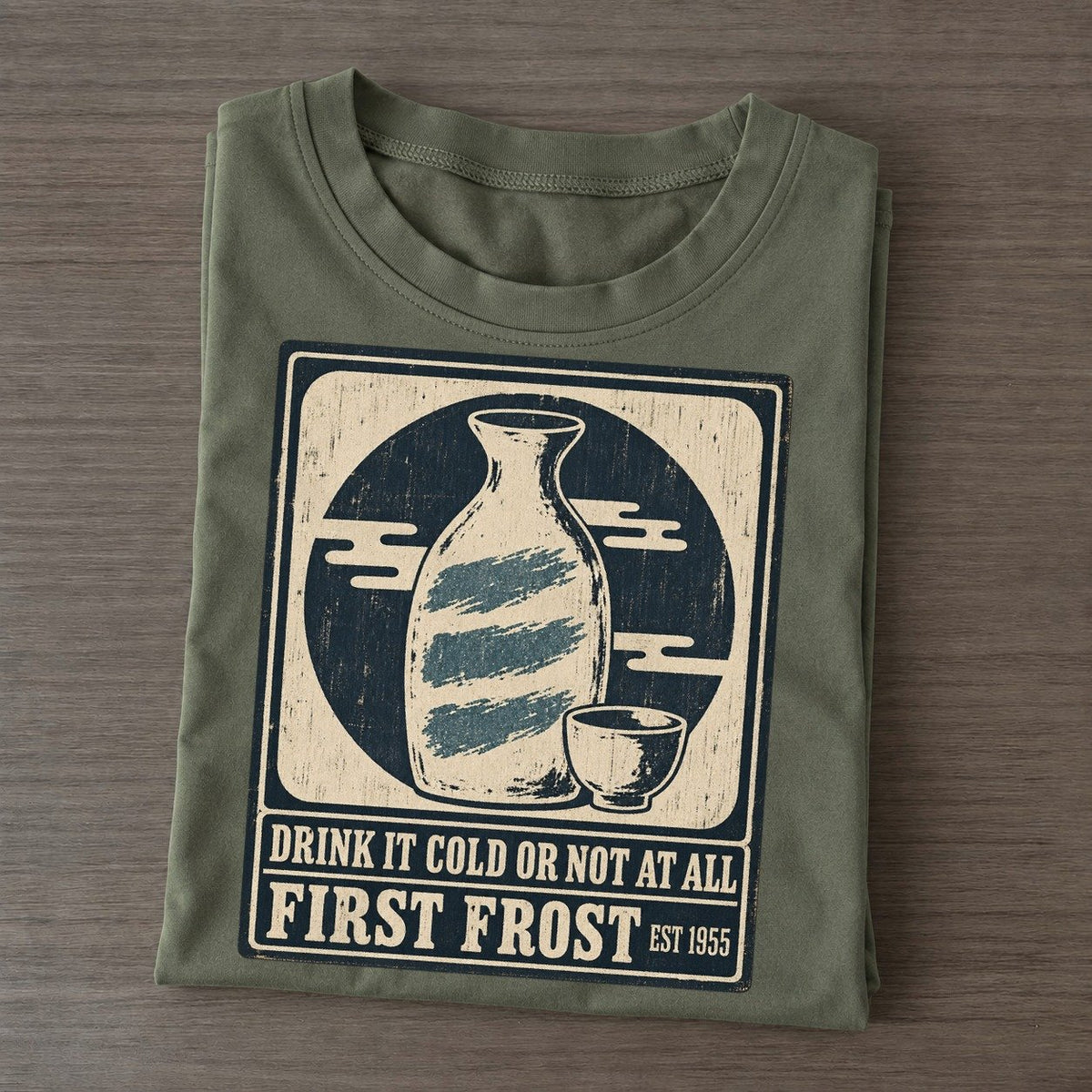 First Frost Izakaya Rules Classic T-shirt – Army Green
