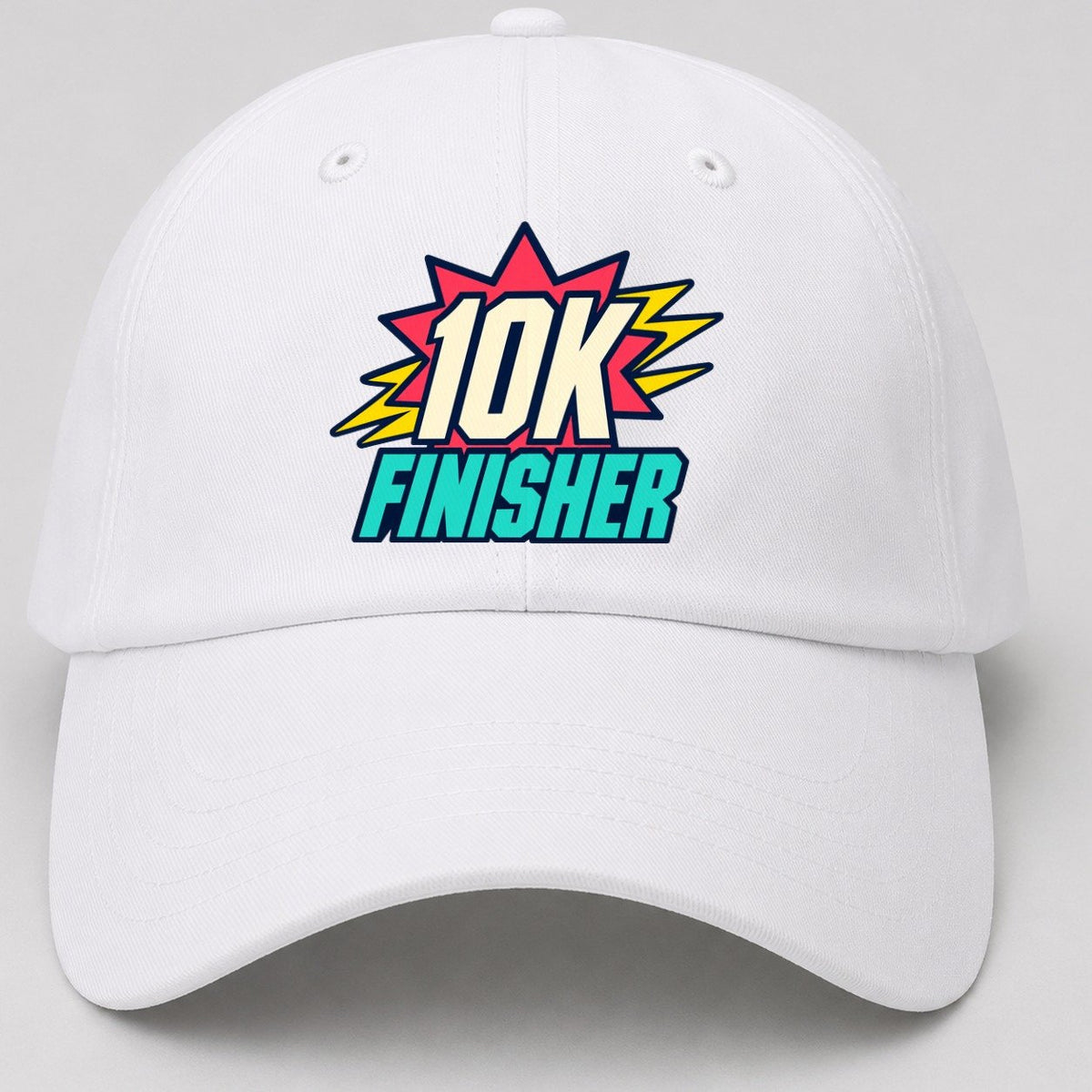 10K Finisher 90S Running Clubs Baseball Cap – White