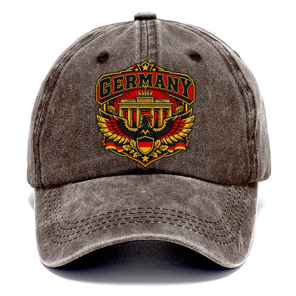 Germany Retro Badge Country Logos Classic Cap – Brown