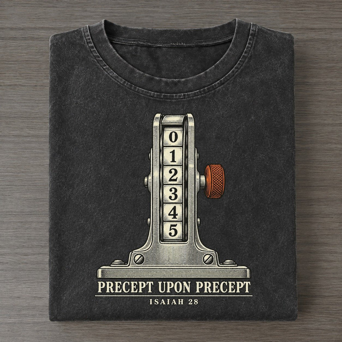 Precept Upon Precept The Rep Counter Vintage T-shirt – Black
