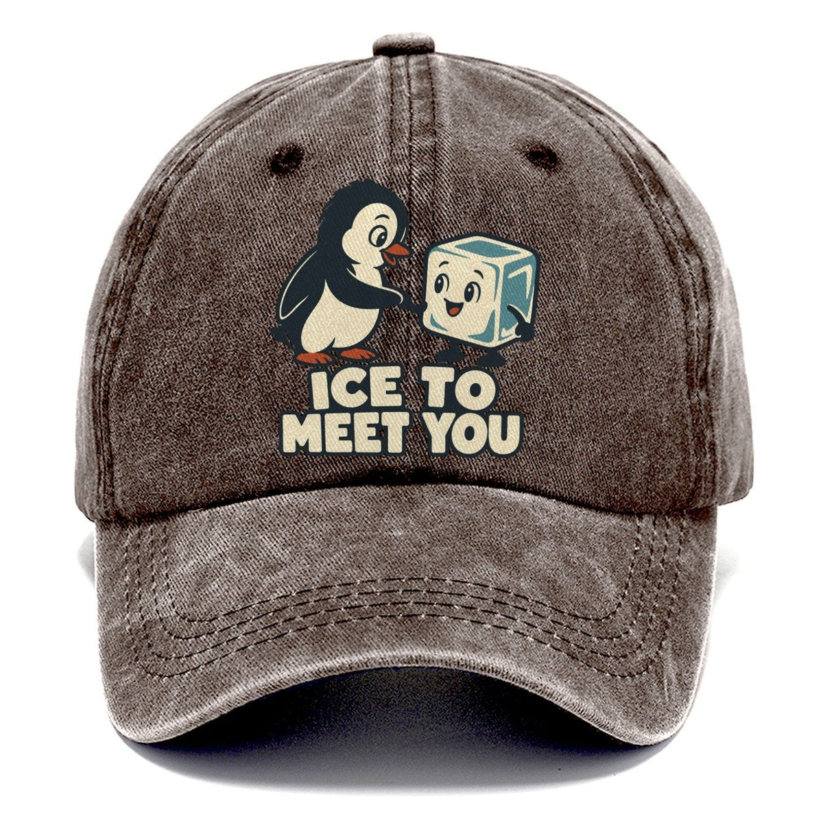 Ice To Meet You Familiar Punchlines Classic Cap – Brown